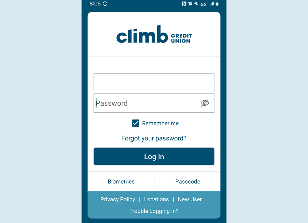 step 1 mobile banking account main login