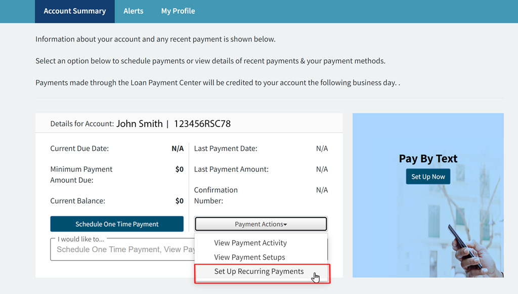 step 2 payment actions