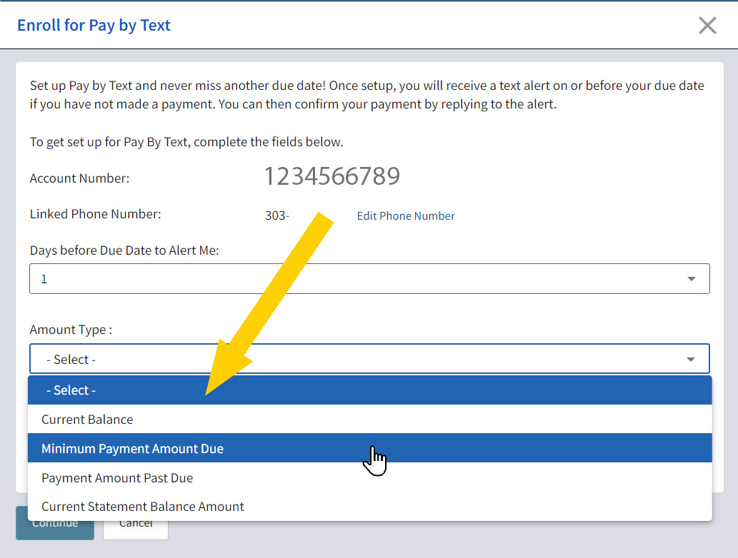 step 4 amount type min