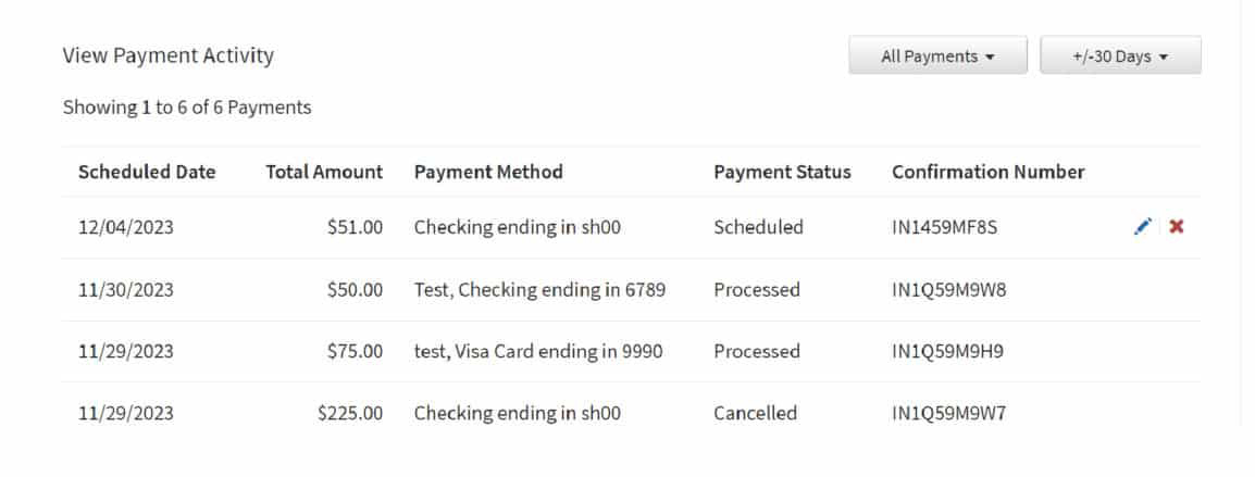 step 7 completed payments