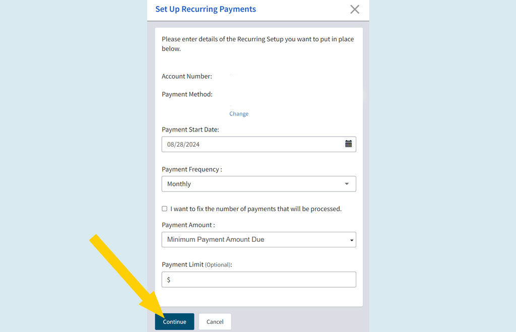 step 8 verify recurring payments